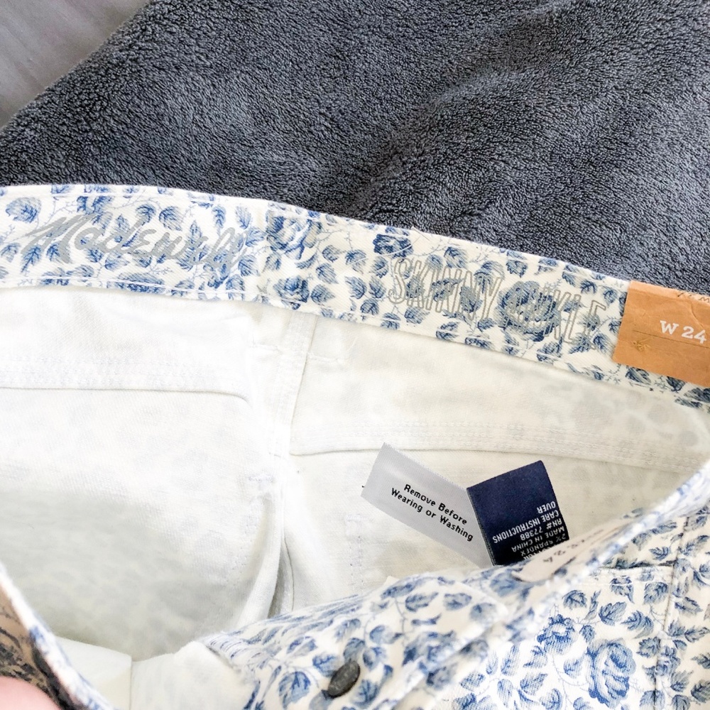 NWT Madewell Skinny Floral Ankle Jeans - Picture 5 of 5